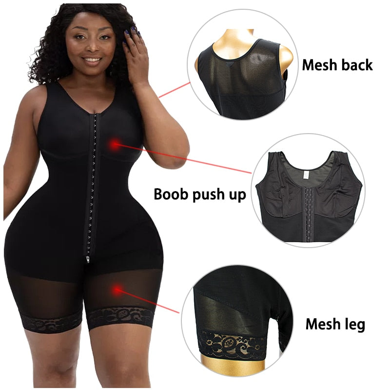 Shop Generic Women' Corset Compression Garments Abdomen Shaping Short Vest  Girdle Postpartum Post Liposuction Bodysuit Fajas Colombianas Online