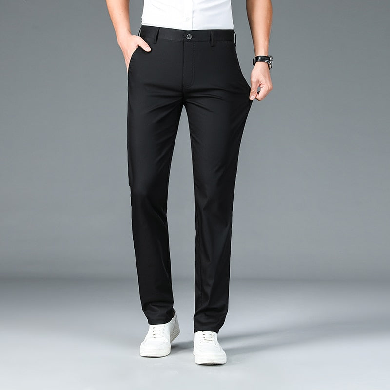 New Men's Clothing Dress Pants Men Suit Pants Formal Pants High Quality  Luxury Business Fashion Casual Slim Fit Ankle Trouser 36