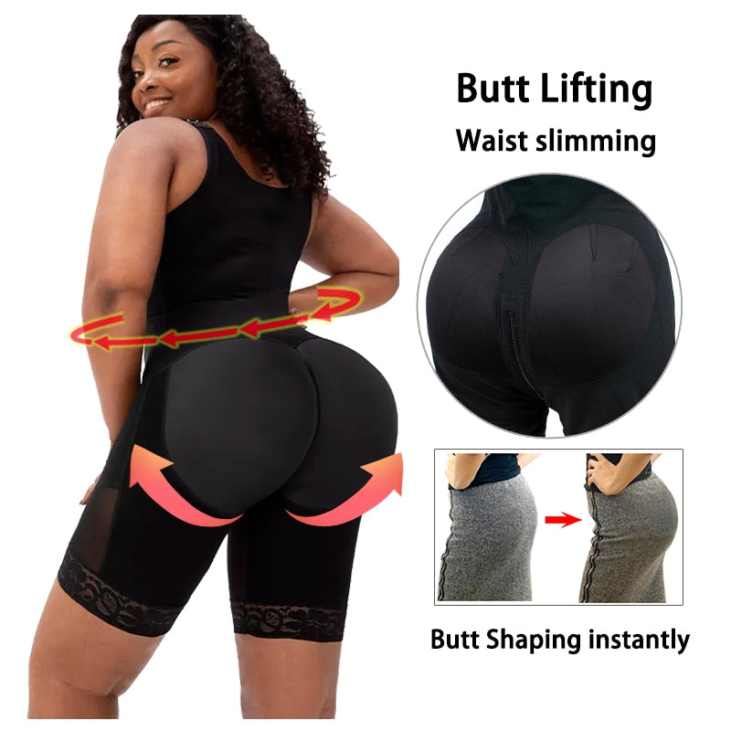 Shapewear Waist Trainer Corset Butt lifter Tummy Control Booty Lift Pulling Underwear  Body Shaper Hooks Thigh