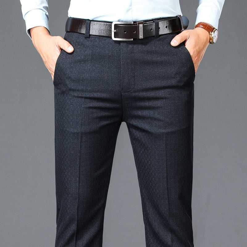 Buy Men Black Slim Fit Solid Casual Trousers Online - 750594 | Allen Solly
